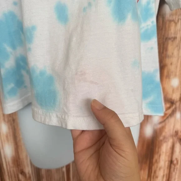 Mighty Fine “America” Tie-dye Crop Tee - Picture 6 of 7